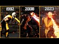 Scorpion S Fatality Evolution In Mortal Kombat Game 1992 2023 MK2 MK9 MK10 MKX MK11 MK1