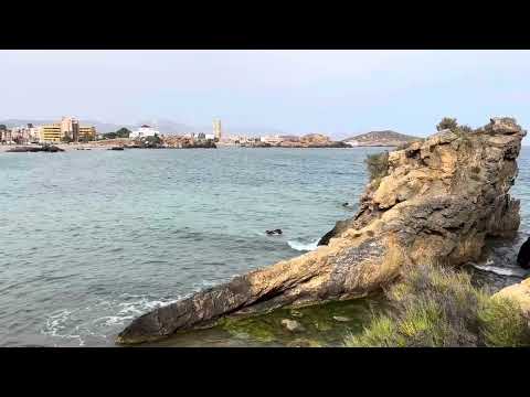 Golden Beaches & Mountain Views – Mazarrón, Spain in 4K 🌄🌊