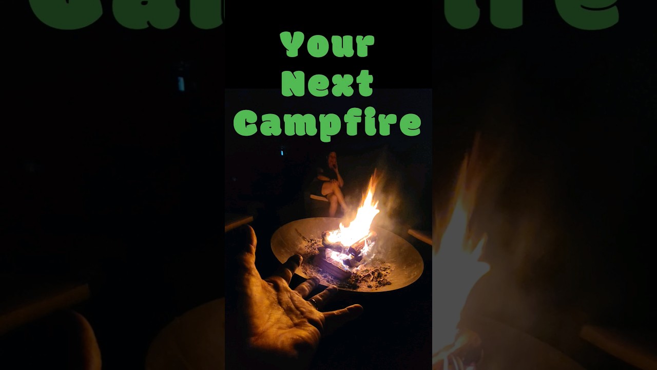 Best Camp Fire Build - Tower Fire #shorts