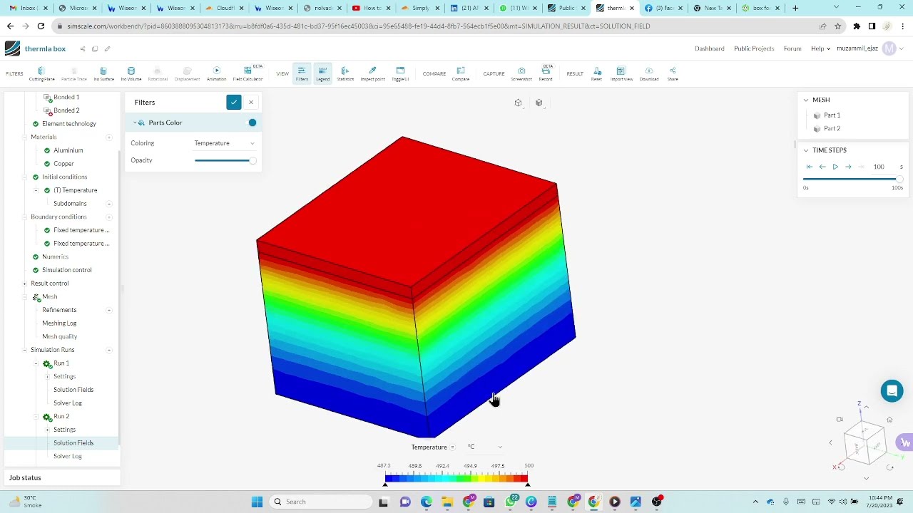 Thermal Analysis Tutorial Using Simscale