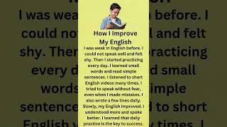 How I Improve My English || Fluent English || Learn English || Listen And Practice