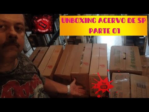 Unboxing do acervo em VHS adquirido em SP