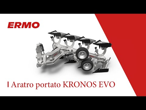 ERMO VARI EVOLUTION IOF in/out furrow with John Deere 8RX | ERMO ploughs and agricultural machinery