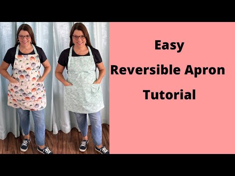 Thanksgiving- Fall / Everyday Reversible Apron Tutorial #apron #sewingtutorial #sewingproject