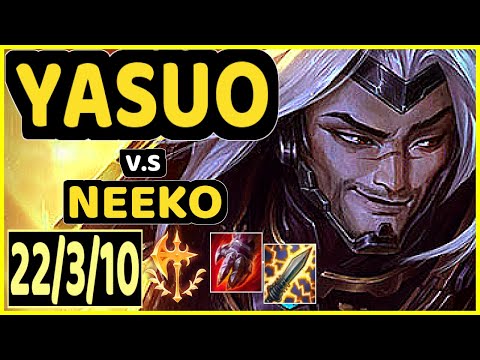 INNAXE (YASUO) vs NEEKO - 22/3/10 KDA BOTTOM ADC CHALLENGER GAMEPLAY - EUW