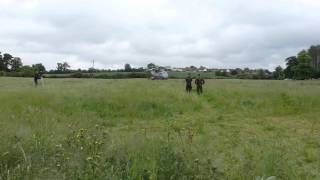 preview picture of video 'RAF Merlin helicopter returning to base from Stanwick.'