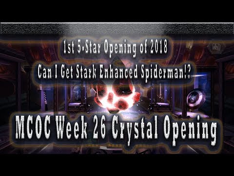 Epic Triple 5 Star Crystal Opening || On the Hunt For a 5-Star Stark Enhanced Spidey