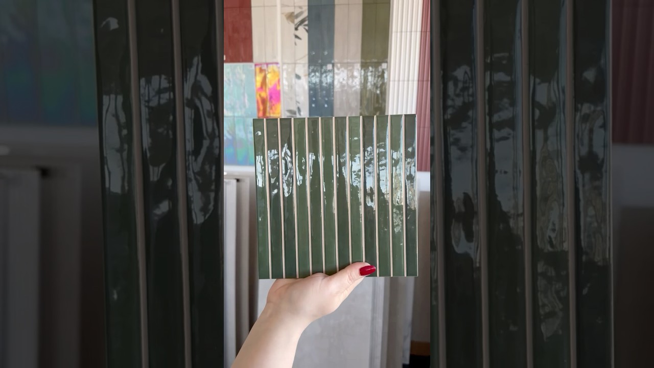 Płytki kit kat zielone na ścianę - Harmony JOIA Green 20x20 cm