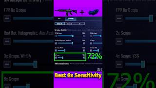 🔥6X Zero Recoil Sensitivity BGMI  | 6X No Recoil Spray | 6X Zero Recoil Sensitivity With Gyroscope