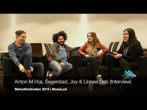 Anton Malmberg Hård af Segerstad, Joy Deb, Linnea Deb (Composers) - Melodifestivalen 2016 Interview