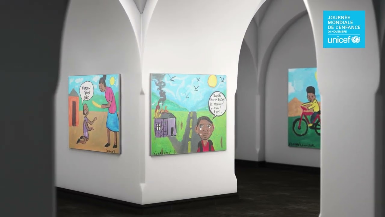 Exposition ma journée, mes droits - L’art des enfants pour défendre leurs droits | UNICEF Haiti