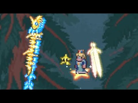 Terraprisma vs. Stardust Dragon side by side (Moon Lord fight, master mode, not moving)