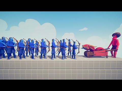 Wheelbarrow Dragon vs Firework Archers - Totally Accurate Battle Simulator TABS
