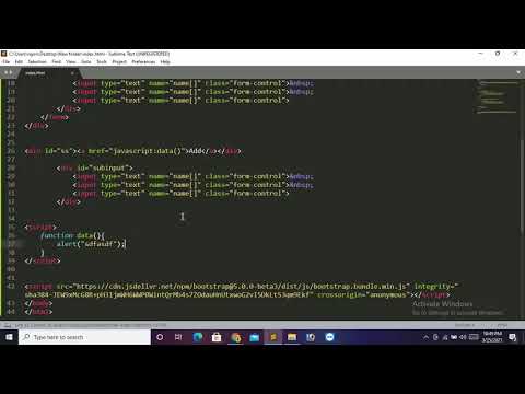 Add Input Fields Dynamically Javascript