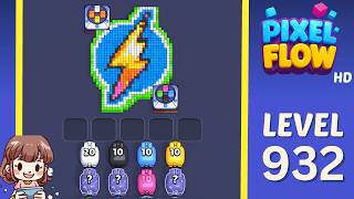 Pixel Flow Level 932 Solution Walkthrough