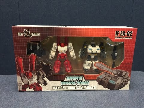 Iron Factory IF-EX02 - Weapon Defense Squad TURRETS and MANACLE