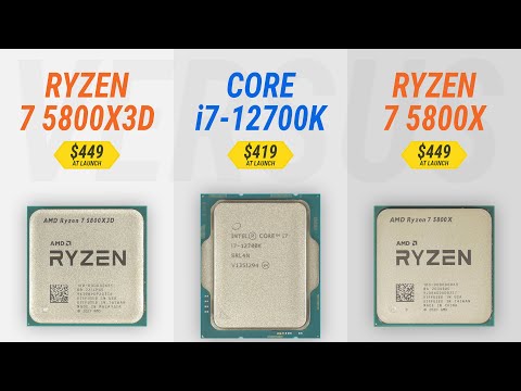 Ryzen 7 5800X3D vs Ryzen 7 5800X vs Core i7-12700K (DDR4/DDR5) w/ RTX 3080 Ti