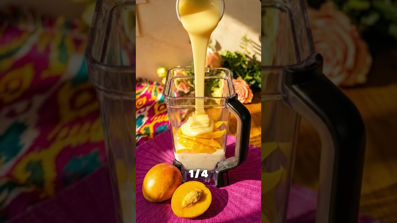 3-Ingredient Mango Ice Cream | Easy & Tropical #easyrecipe