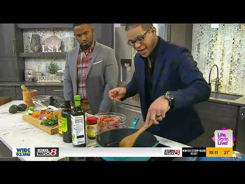 Musician Pavel prepares Cazuela de Mariscos Seafood Stew