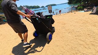 KEDSUM Heavy Duty Collapsible Beach Cart - Review