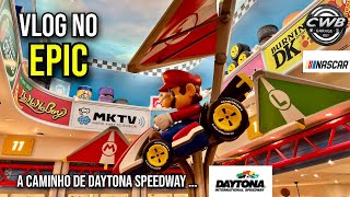 Próximo de Daytona para acelerar um Nascar  - Fomos no SUPER NINTENDO WORLD no EPIC #mariokart