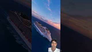 दुनिया की सबसे बड़ी जहाज 😱| icon of the seas vs wondar  vs symphony #facts #shorts #ship