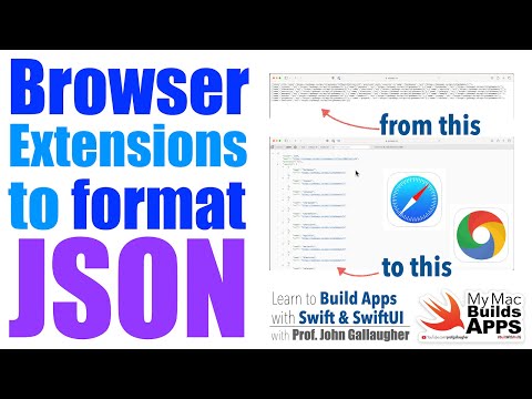 Ch. 6.2 View JSON in a Browser - Safari & Chrome Extensions (2024)