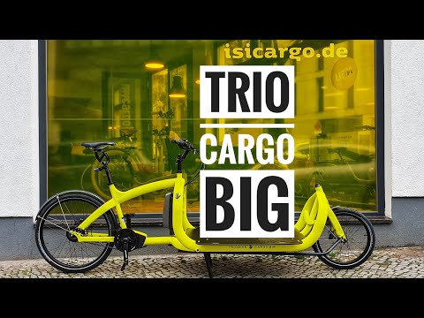 2020 Triobike Cargo Big Lastenrad - frisch gezeichneter Bullitt Gegner mit riesiger Ladefläche