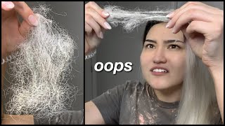 BLEACH FAIL pt. 3 | my hair actually fell out lol