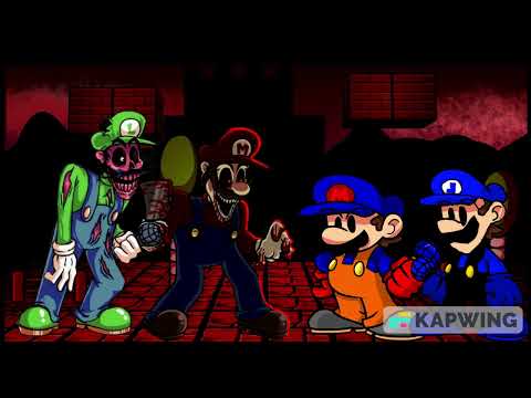 Friday Night Funkin, Confronting yourself but it DTSS/me, Leeland, Mario.exe, & IHY luigi