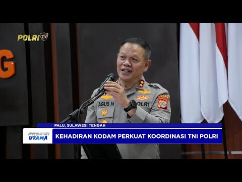 KAPOLDA SULTENG SAMBUT KUNJUNGAN PERDANA PANGDAM XXIII/PALAKA WIRA PERKUAT SINERGITAS