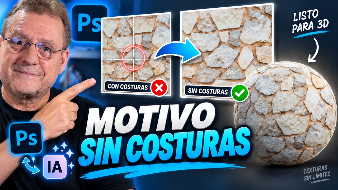 🔥 Crea MOTIVOS PERFECTOS con IA en Photoshop 😱 ¡TRUCO PRO!