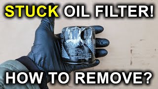 How To Remove Stuck Oil Filter? Dealership Overtightened Our Oil Filter!