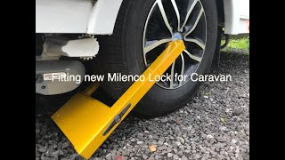 Fitting new Milenco Lock for Caravan