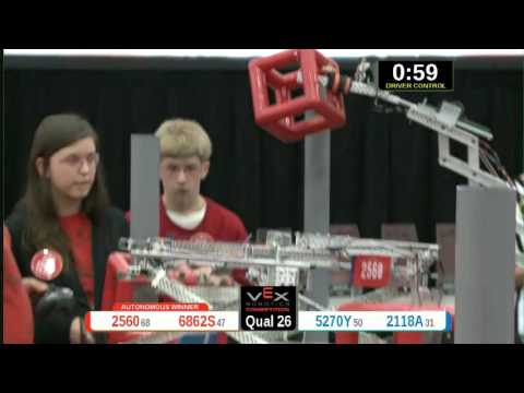 2015 VRC Math Q26 - 2560 6862S vs 5270Y 2118A - 45 to 43 - VEX Worlds 2015 - Math Division