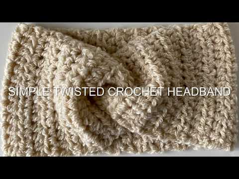 Simple Crochet Twisted Headband - crochet tutorial