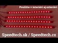 LED RGB podsvietenie vnútorné / vonkajšie - 12V Bluetooth 4x pásik - Video Youtube