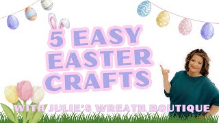 Step-by-Step Easter Wreath Tutorial for Beginners: Crosses, Bunnies, and More | 5 Easy Easter Crafts