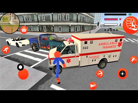 Policeman Detective Stickman Game -Örümcek Polis Görevde -Android Gameplay( الشرطة العنكبوت في مهمة)