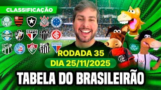 ⚽️ TABELA CLASSIFICAÇÃO DO BRASILEIRÃO 2025 - CAMPEONATO BRASILEIRO HOJE 2025 BRASILEIRÃO SÉRIE A