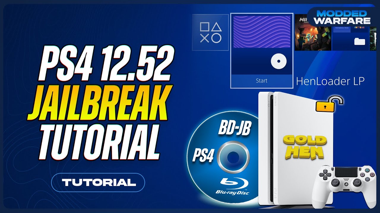 How to Jailbreak the PS4 up to 12.52 with a Blu-Ray Disc