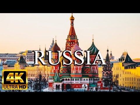 FLYING OVER RUSSIA (4K UHD) - Scenic Relaxation Film with Calming Music