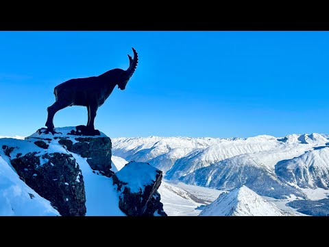 Piz Nair 3‘057 m bei St. Moritz in der Schweiz