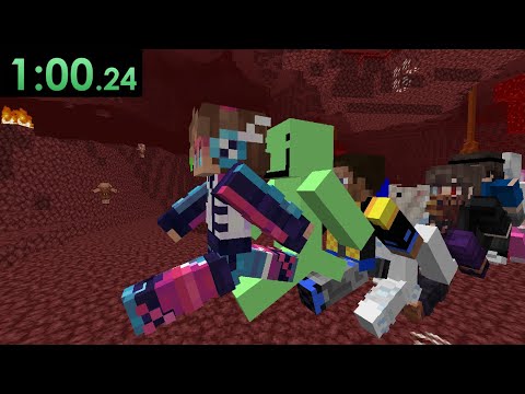 Speedrunning Minecraft, but Every Minute the Player Changes