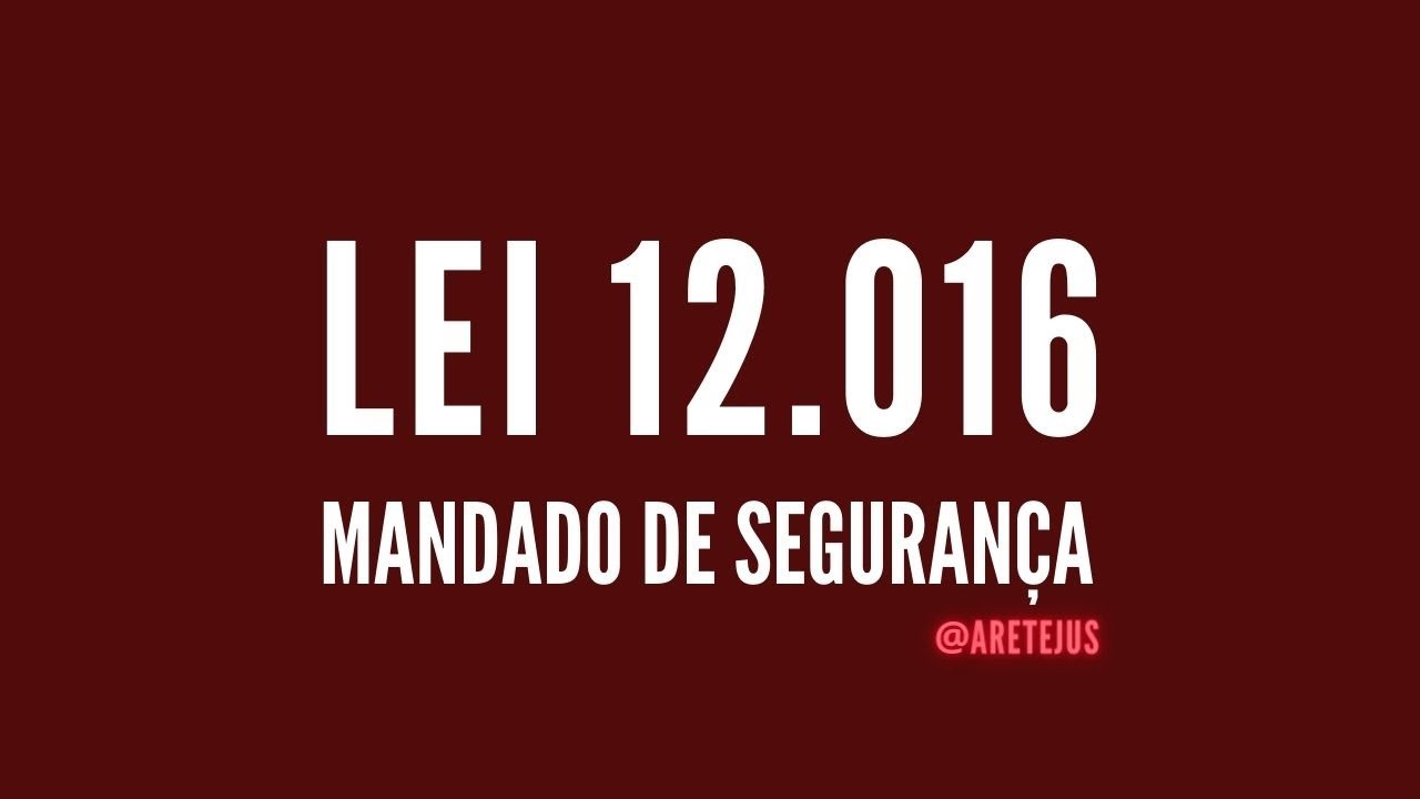 Lei 12.016 Mandado de Segurança em Audiobook