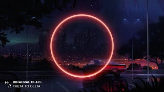 Unlock DEEP SLEEP Instantly Skyline Thunder Powerful Binaural Beats THETA-DELTA Waves