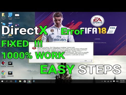 FIFA 17/18 Practice Arena Direct X Error Crash Fix Before The Match  2018