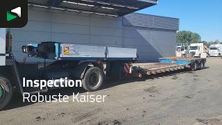 Robuste Kaiser RTI DU231104 2 axles Extendable Gooseneck Steering axle alacsony alv&aacute;zkeretű f&eacute;lp&oacute;tkocsi | K&eacute;p 4 - Autoline