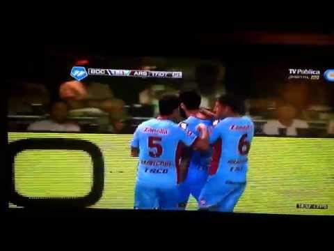 Gol Echeverria Arsenal 1 Boca 1