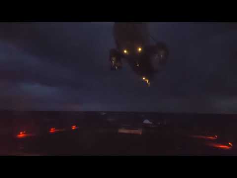 CH-124 Sea King freedeck landing training